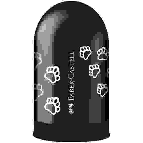 Точилка Faber-Castell \"Jelly\" пластиковая с 1 отверстием, контейнером, разных цветов