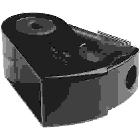 Точилка Faber-Castell \"Sleeve Mini\" пластиковая с 1 отверстием, контейнером, черная