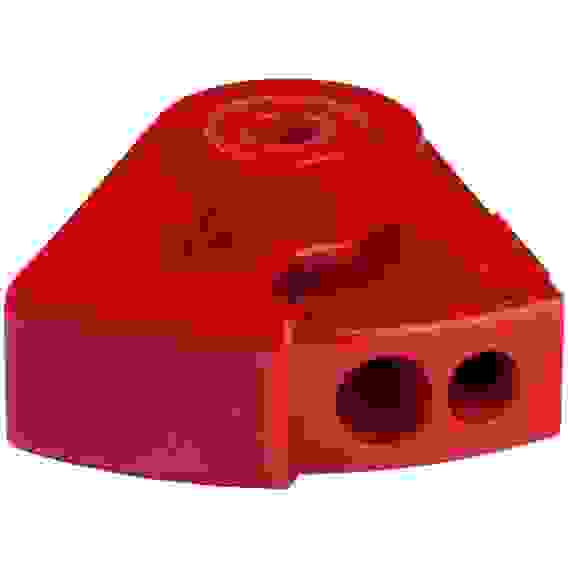 Точилка Faber-Castell \"Sleeve\" пластиковая с 2мя отверстиями, контейнером, красно-синяя