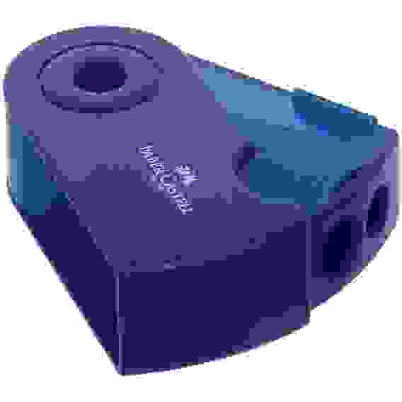 Точилка Faber-Castell \"Sleeve\" пластиковая с 2мя отверстиями, контейнером, красно-синяя