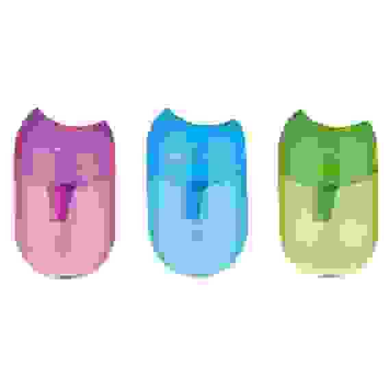 Точилка пластиковая Faber-Castell, 1 отверстие, контейнер, ассорти