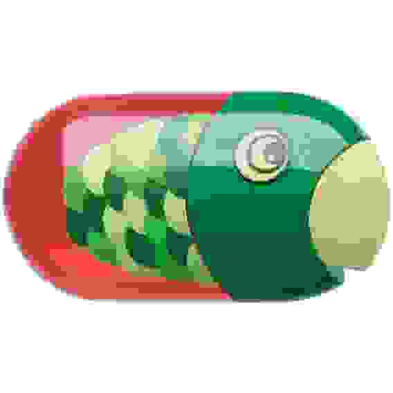 Точилка Faber-Castell \"Fish\" пластиковая с ластиком, с 2мя отверстиями, контейнером