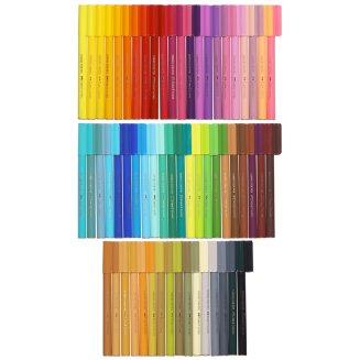 Фломастеры Faber-Castell \"Connector\", 60цв., смываемые, соединяемые колпачки, пластик. уп., европодв