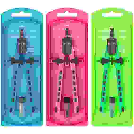 Циркуль Faber-Castell, + грифели, пластиковый футляр, цвет ассорти