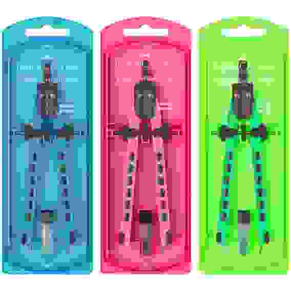 Циркуль Faber-Castell, + грифели, пластиковый футляр, цвет ассорти