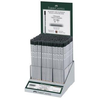 Карандаш Faber-Castell \"Grip 2001\" чернографитный, тв. HB и B, трехгранный, заточ., дисплей