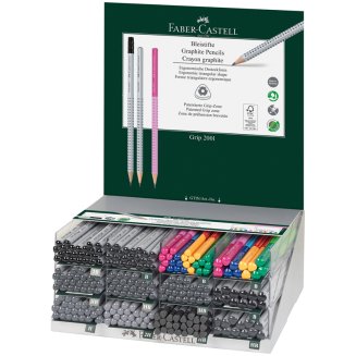 Карандаш Faber-Castell \"Grip 2001\" чернографитный, трехгранный, заточ., в дисплее
