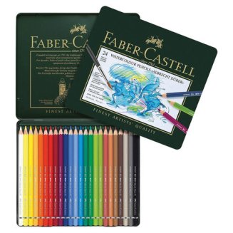 Карандаши Faber-Castell \"Albrecht Dürer\" акварельные художественные, набор из 24 цв.в метал.коробке