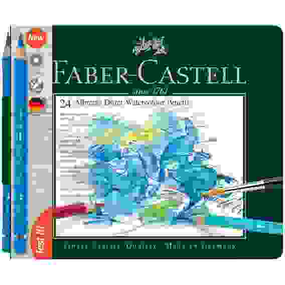Карандаши Faber-Castell \"Albrecht Dürer\" акварельные художественные, набор из 24 цв.в метал.коробке