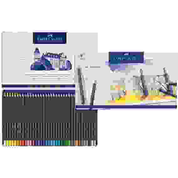 Карандаши Faber-Castell \"Goldfaber\" цветные, круглые, набор из 36 цветов в металлической коробке