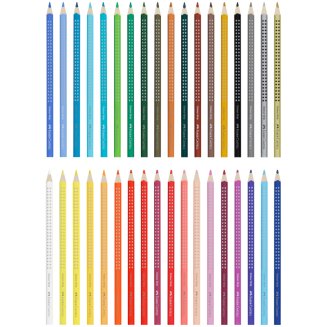 Карандаши Faber-Castell \"Grip\" цветные, трехгранные, набор из 36 цветов в картонной упаковке