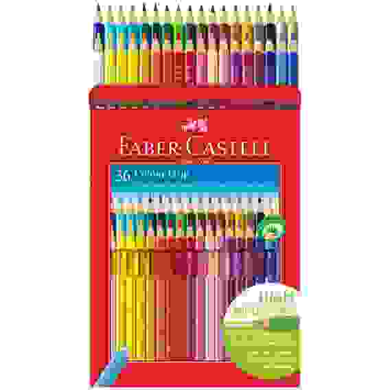 Карандаши Faber-Castell "Grip" цветные, трехгранные, набор из 36 цветов в картонной упаковке