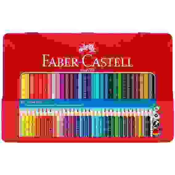 Карандаши цветные Faber-Castell \"Grip\", 36цв., трехгран., заточен., метал. упак.