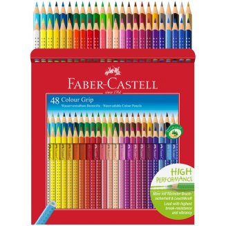 Карандаши Faber-Castell \"Grip\" цветные, трехгранные, набор из 48 цветов в картонной упаковке