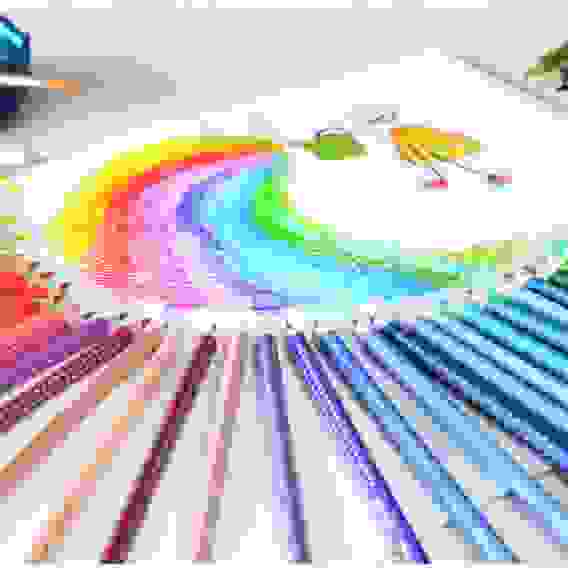 Карандаши Faber-Castell \"Grip\" цветные, трехгранные, набор из 48 цветов в картонной упаковке