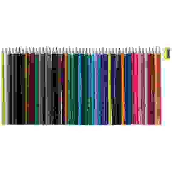 Карандаши Faber-Castell цветные, набор из 48 цветов, трехгранные, с точилкой, в карт.упаковке