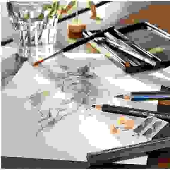 Набор Faber-Castell \"Pitt Graphite\" карандашей чернографитных, 11 предметов, в метал.коробке