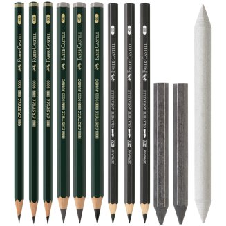 Набор Faber-Castell \"Pitt Graphite\" карандашей чернографитных, 19 предметов в метал.коробке