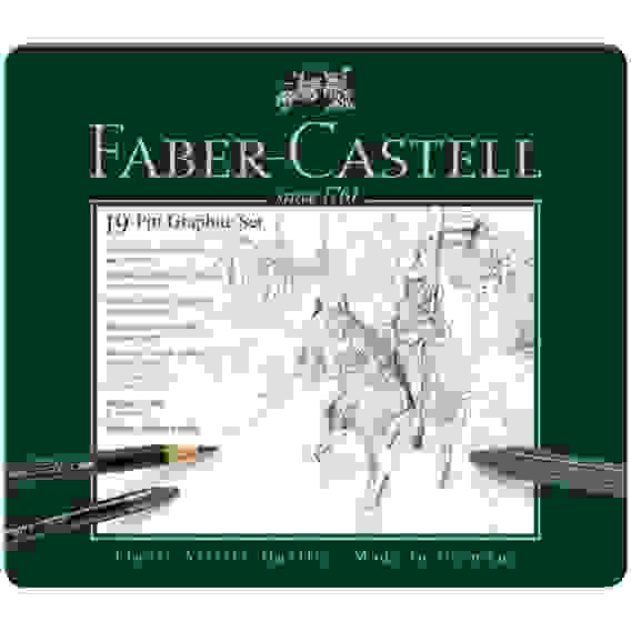 Набор Faber-Castell \"Pitt Graphite\" карандашей чернографитных, 19 предметов в метал.коробке