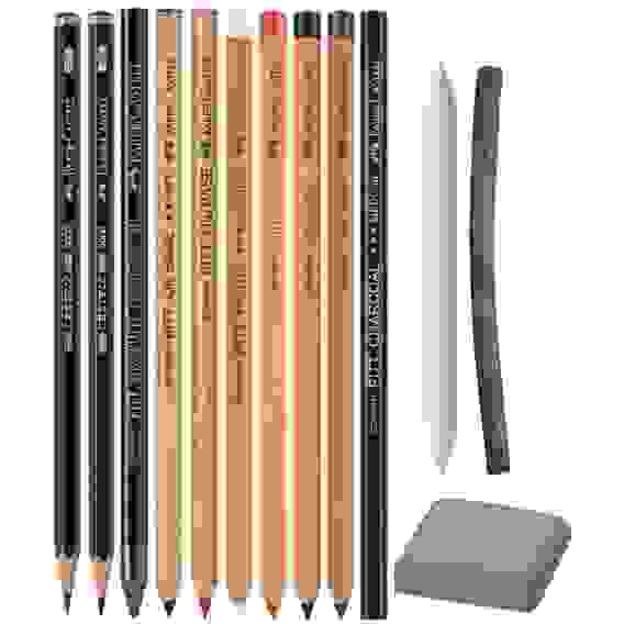 Художественные изделия Faber-Castell \"Pitt Monochrome\" в наборе из 21 предмет, в метал.коробке