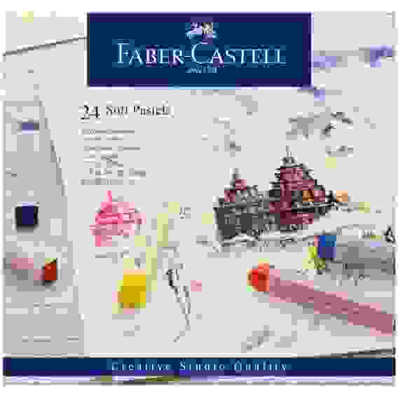 Пастель Faber-Castell \"Soft pastels\" в наборе из 24 цветов, в картонной упаковке