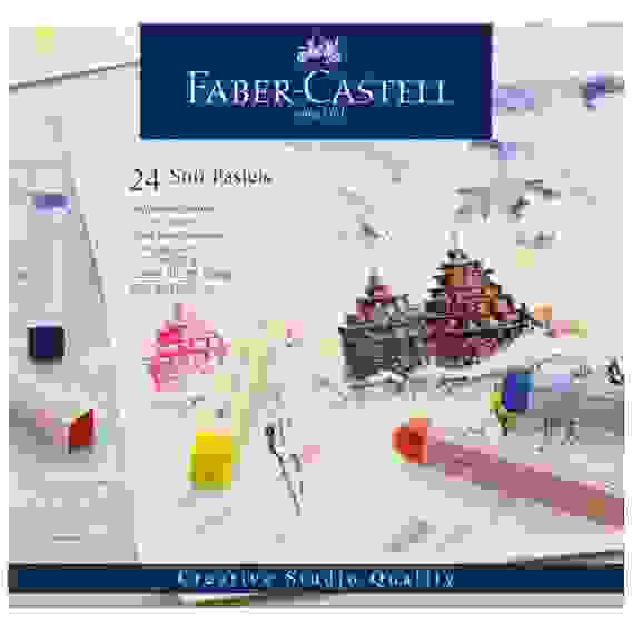 Пастель Faber-Castell \"Soft pastels\" в наборе из 24 цветов, в картонной упаковке