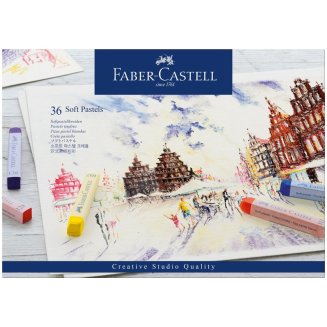 Пастель Faber-Castell "Soft pastels" в наборе из 36 цветов, в картонной упаковке