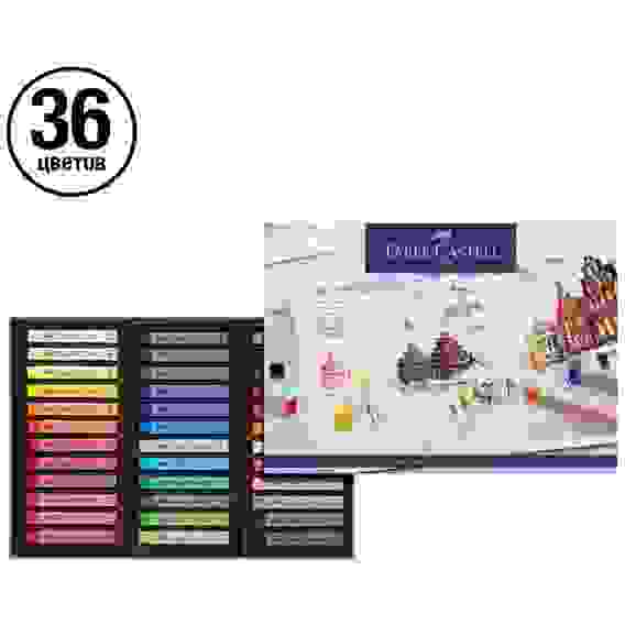 Пастель Faber-Castell "Soft pastels" в наборе из 36 цветов, в картонной упаковке