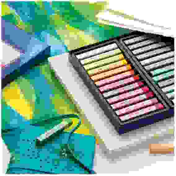 Пастель Faber-Castell "Soft pastels" в наборе из 36 цветов, в картонной упаковке