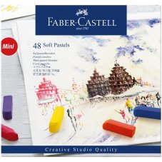 Пастель Faber-Castell \"Soft pastels\" в наборе из 48 цветов, мини, в картонной упаковке