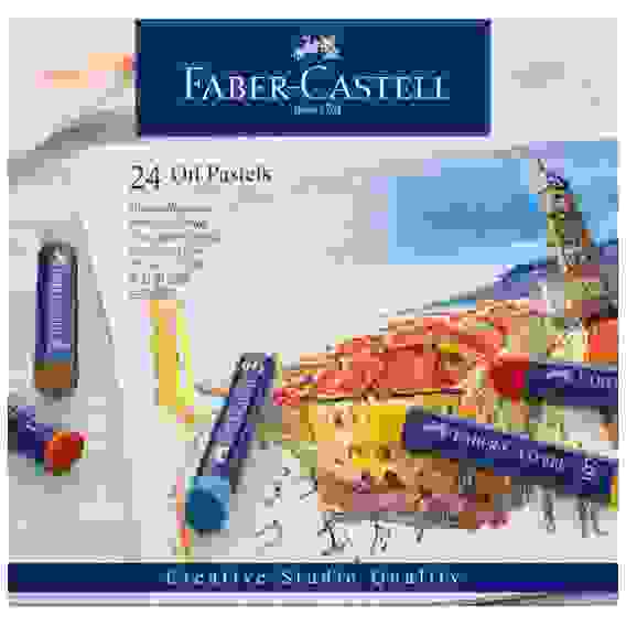 Пастель Faber-Castell \"Oil Pastels\" масляная, в наборе 24 цвета, в картонной упаковке