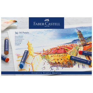 Пастель Faber-Castell \"Oil Pastels\" масляная, в наборе 36 цветов, в картонной упаковке
