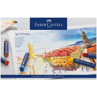 Пастель Faber-Castell \"Oil Pastels\" масляная, в наборе 36 цветов, в картонной упаковке