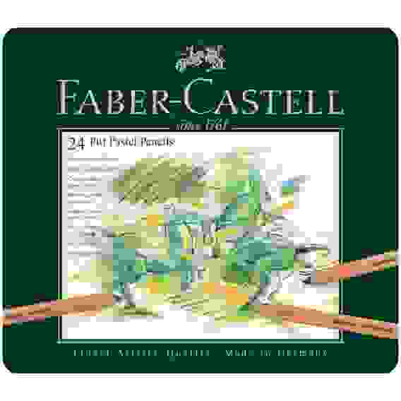 Карандаши Faber-Castell \"Pitt Pastel\" пастельные в наборе из 24 цветов в металлической коробке