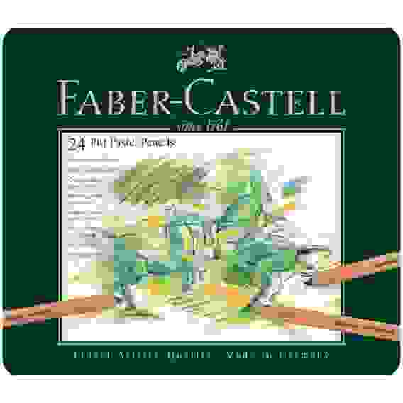 Карандаши Faber-Castell \"Pitt Pastel\" пастельные в наборе из 24 цветов в металлической коробке