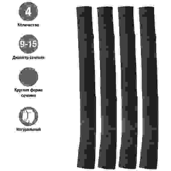 Уголь Faber-Castell \"Pitt\" натуральный круглый, в наборе 4 шт, диамерт 9-15 мм в картонной упаковке